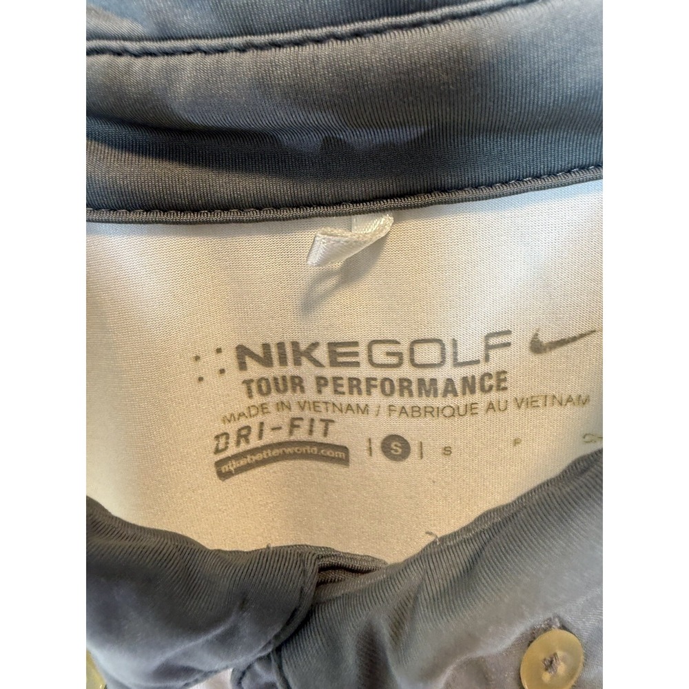 Nike Golf Tour Performance Dri-FIT Polo Shirt Mens Small White Columbia Lions - Picture 3 of 4